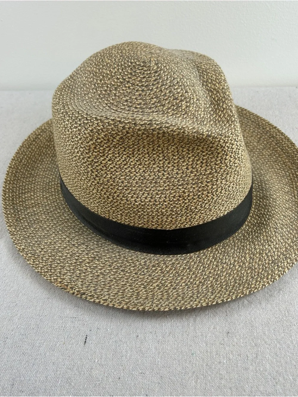Orvis Men’s Size XL (7-1/2 - 7-5/8) Tan Straw Panama-Style Hat - Picture 2 of 8